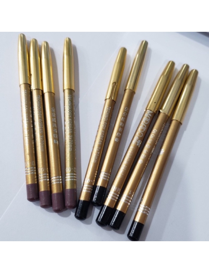 Chì kẻ chân mày MARADO nâu đen màu đen chì kẻ mềm kẻ mày kẻ mí mắt nhỏ gọn dễ mang theo có nắp chụp