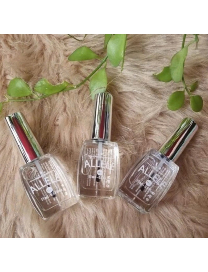Sơn móng tay bóng trắng Alele 15ml chất Sơn lỏng bảo vệ màu tốt
