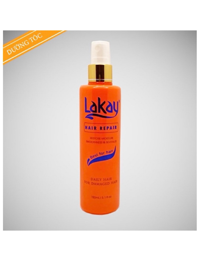 Xịt dưỡng tóc LAKAY 150mlcung cấp dưỡng chất phục hồi hư tổn chẻ ngọn giúp tóc sáng bóng giảm khô xơ