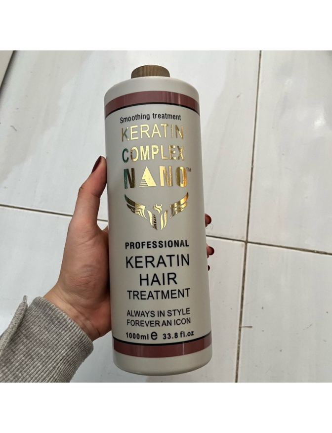 Loại1 Keratin Complex Nano sản phẩm cao cấp phục hồi tóc 1000ml chai xám làm tóc bóng mượt pha duỗi
