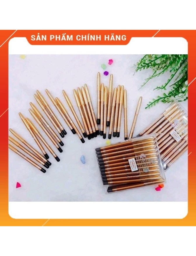 Chì kẻ chân mày MARADO nâu đen màu đen chì kẻ mềm kẻ mày kẻ mí mắt nhỏ gọn dễ mang theo có nắp chụp