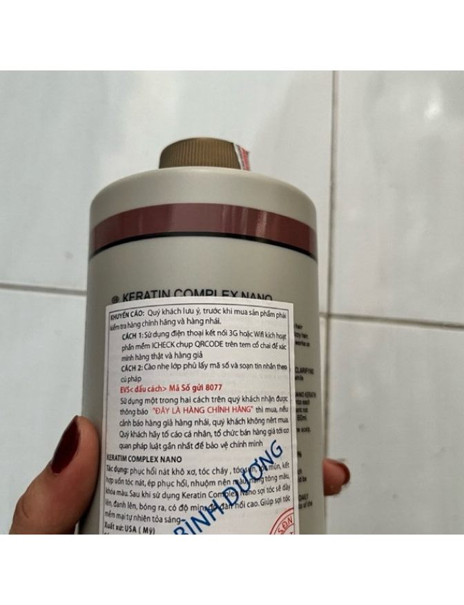 Loại1 Keratin Complex Nano sản phẩm cao cấp phục hồi tóc 1000ml chai xám làm tóc bóng mượt pha duỗi