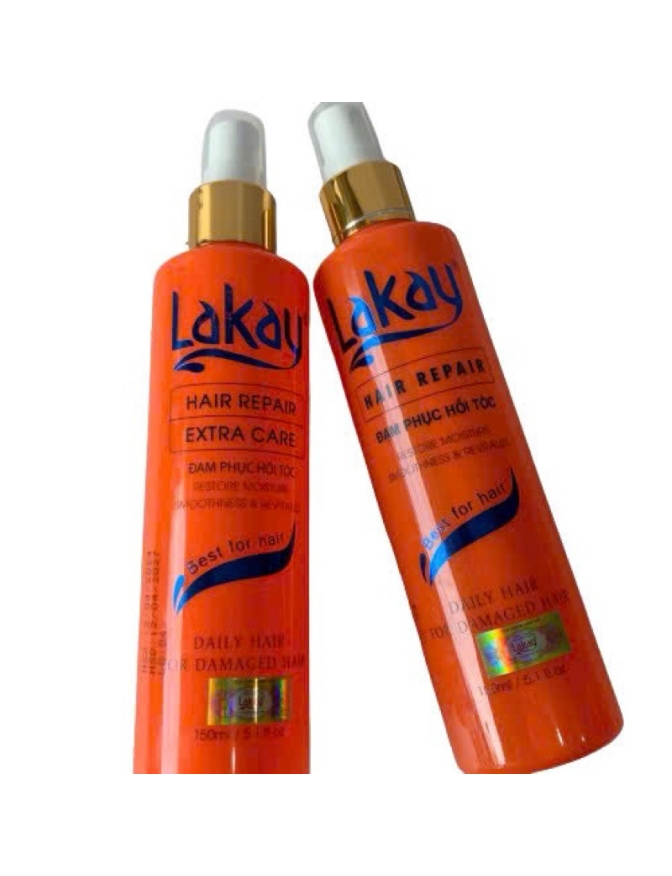 Xịt dưỡng tóc LAKAY 150mlcung cấp dưỡng chất phục hồi hư tổn chẻ ngọn giúp tóc sáng bóng giảm khô xơ