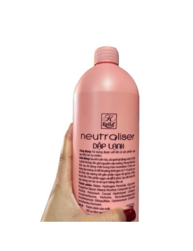 Dập lạnh hồng kella 1000ml dạng sữa dung dịch dập định hình tóc