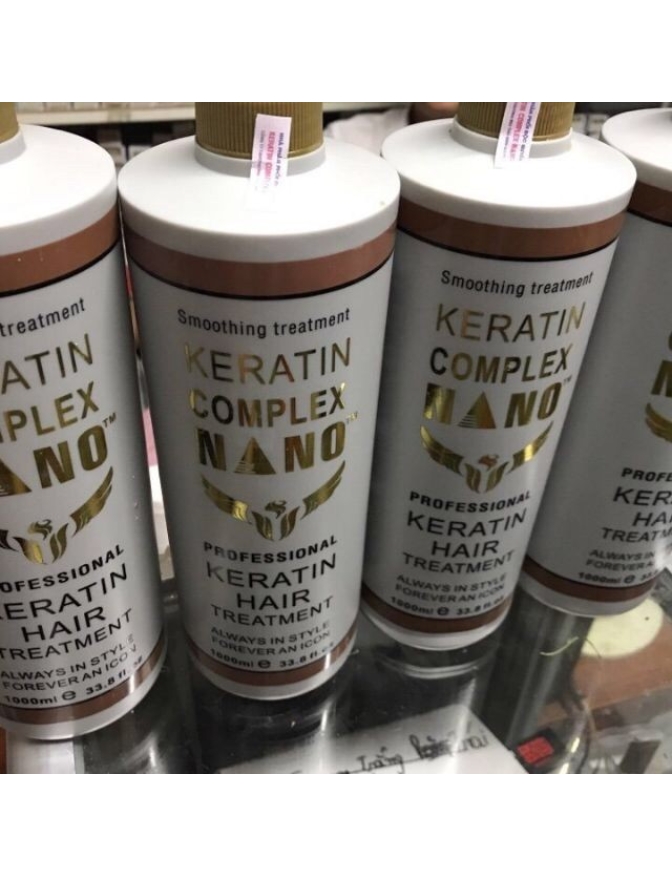 Loại1 Keratin Complex Nano sản phẩm cao cấp phục hồi tóc 1000ml chai xám làm tóc bóng mượt pha duỗi