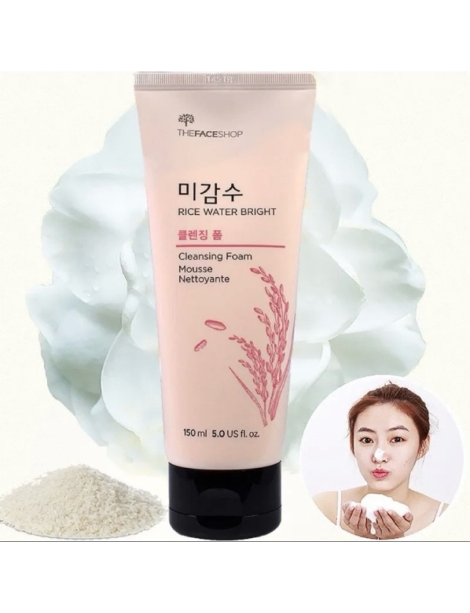 Sửa rửa mặt Gạo Hồng Hàn Quốc 150ml dạng tuýp dưỡng trắng, sạch nhờn, dưỡng ẩm phù hợp mọi loại da.