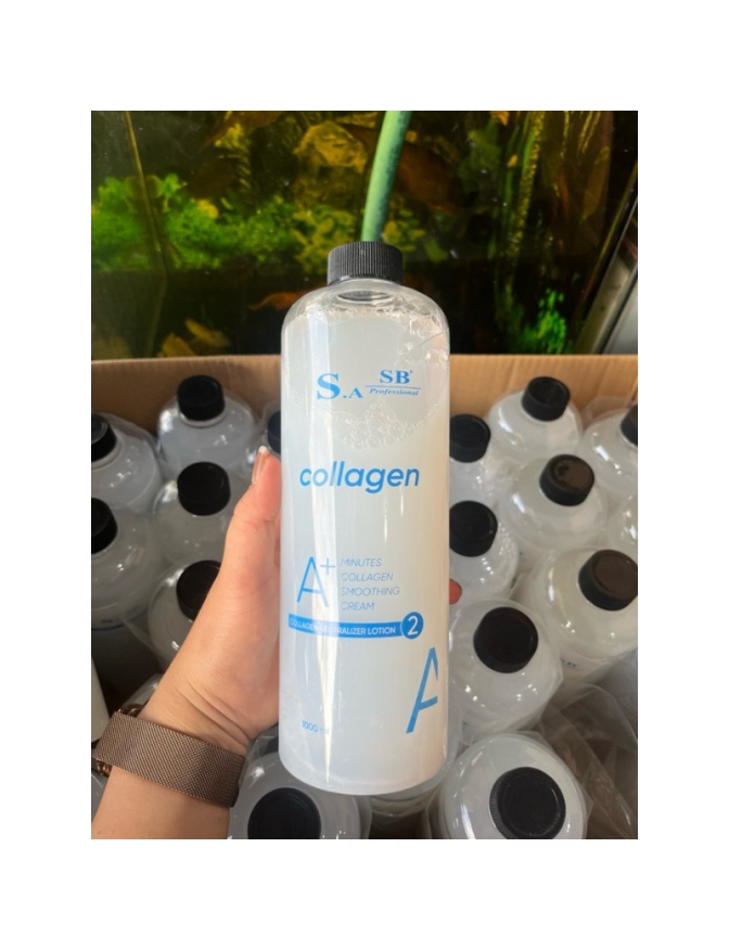 Bộ đôi uốn lạnh,dập uốn collagen SA.SB đa năng 1000ml dạng gel chiết xuất collagen siêu dưỡng